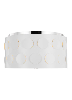 Visual Comfort Studio - KSF1013PN - Three Light Flush Mount - Dottie - Polished Nickel