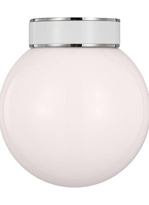 Visual Comfort Studio - KSF1051PNGW - One Light Flush Mount - Monroe - Polished Nickel