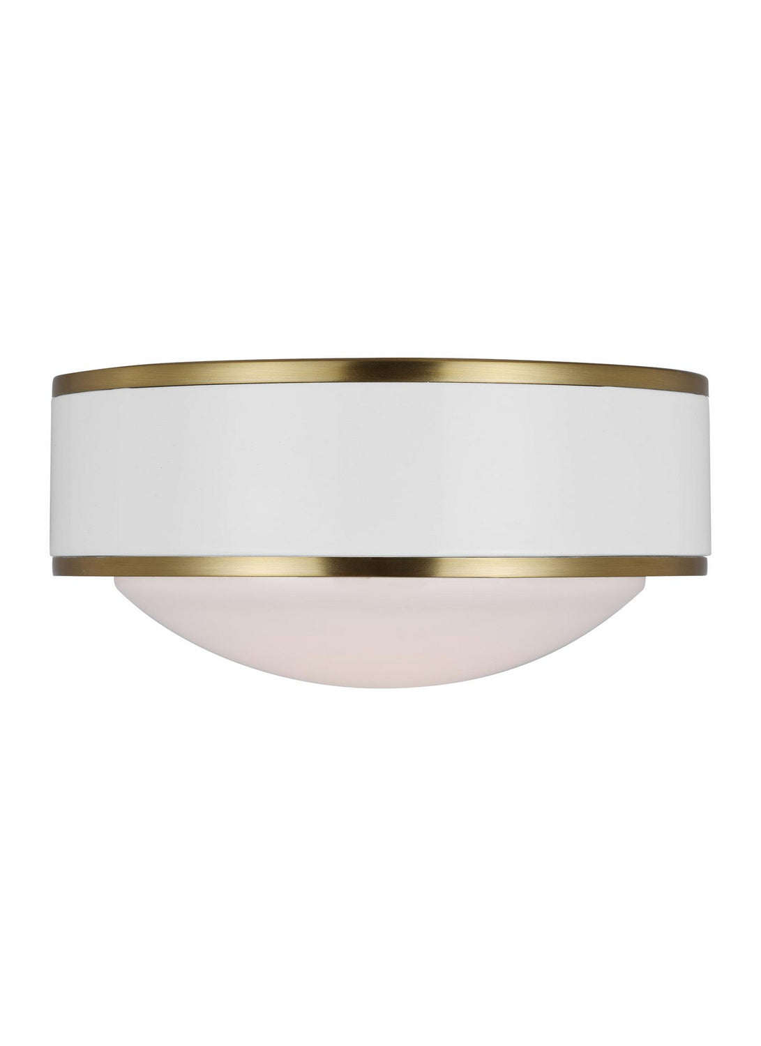 Visual Comfort Studio - KSF1061BBSGW - LED Flush Mount - Monroe - Burnished Brass