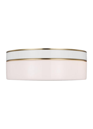 Visual Comfort Studio - KSF1072BBSGW - Two Light Flush Mount - Monroe - Burnished Brass