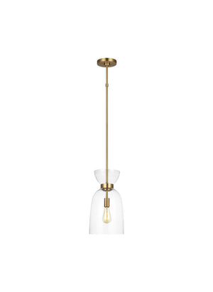 Visual Comfort Studio - KSP1031BBSCG - One Light Pendant - Londyn - Burnished Brass with Clear Glass