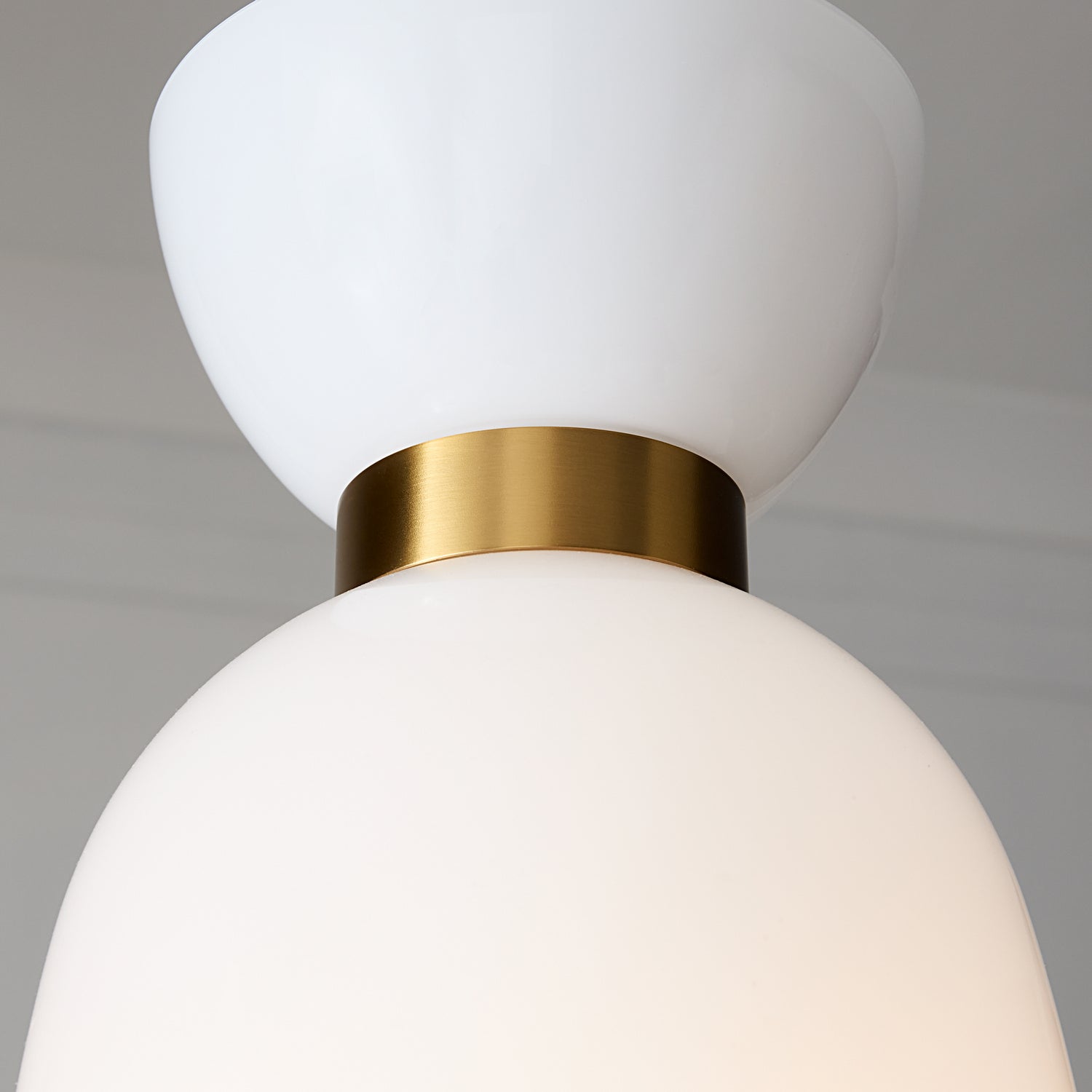 Visual Comfort Studio - KSP1031BBSMG - One Light Pendant - Londyn - Burnished Brass with Milk White Glass