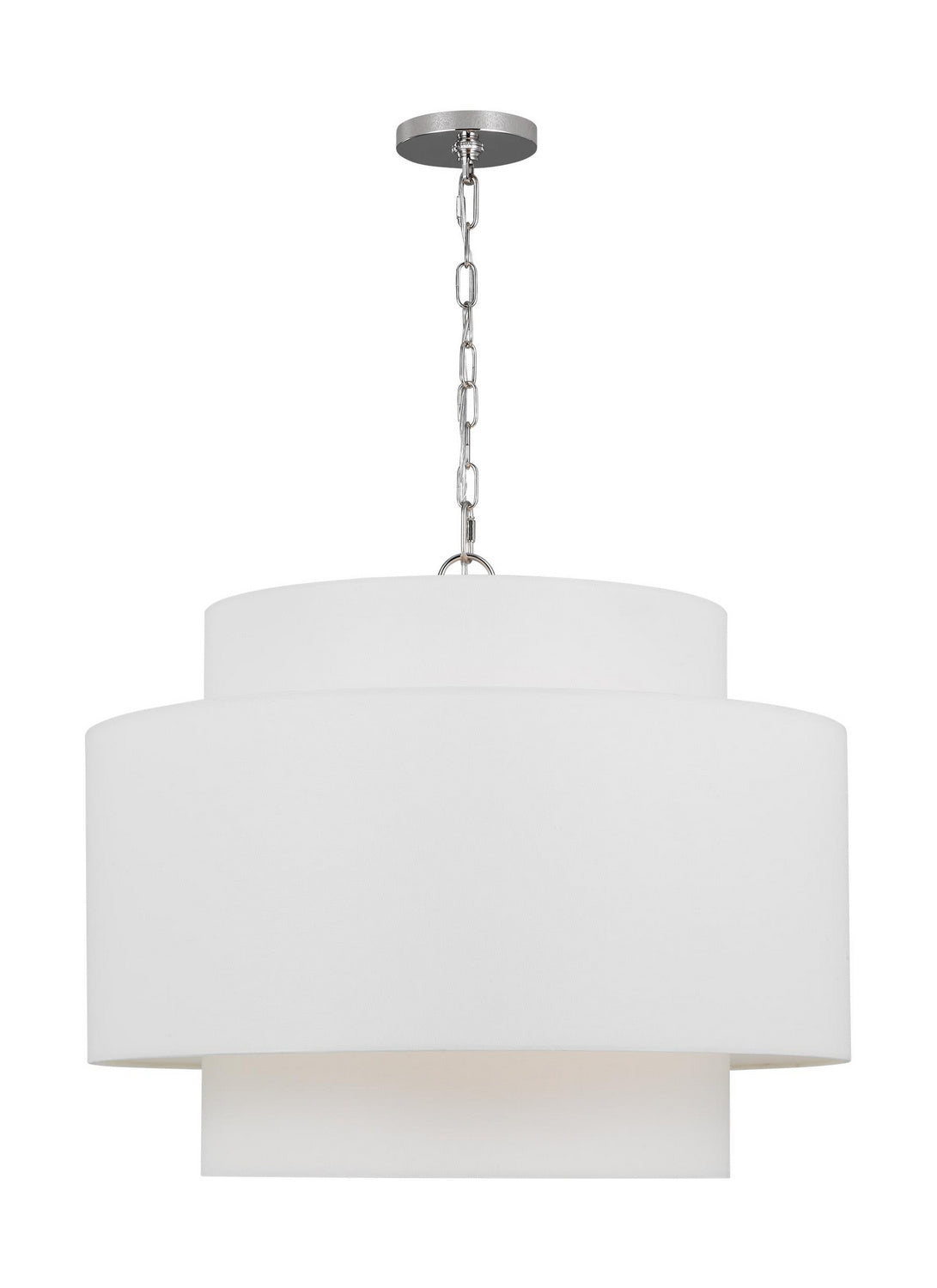 Visual Comfort Studio - KSP1043PN - Three Light Pendant - Sawyer - Polished Nickel