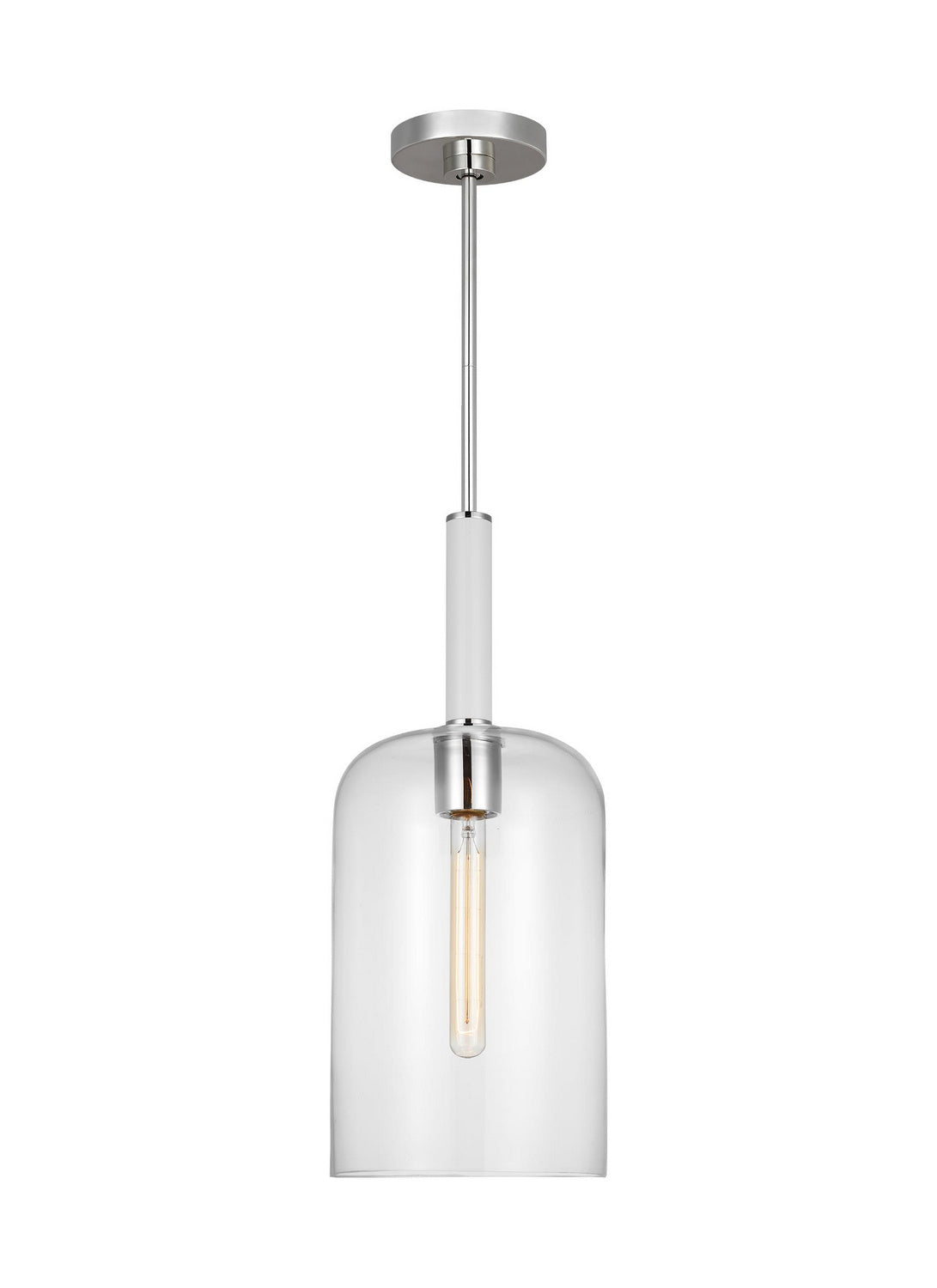 Visual Comfort Studio - KSP1051PNGW - One Light Pendant - Monroe - Polished Nickel