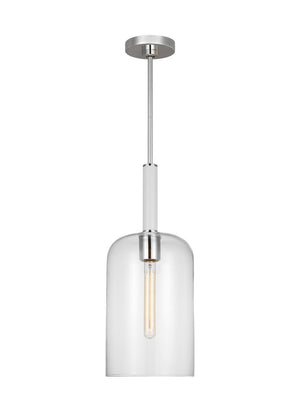 Visual Comfort Studio - KSP1051PNGW - One Light Pendant - Monroe - Polished Nickel