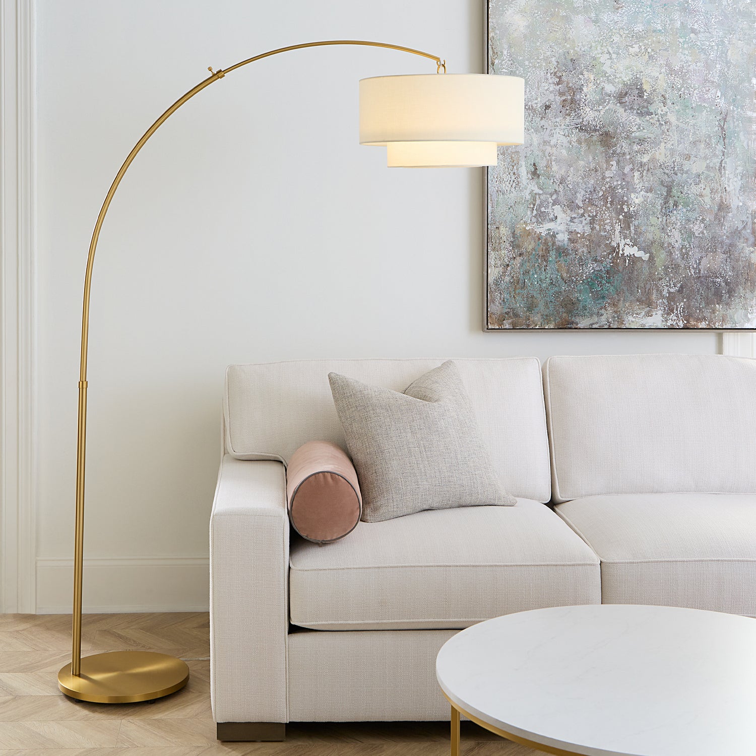 Visual Comfort Studio - KST1031BBS1 - One Light Floor Lamp - Sawyer - Burnished Brass