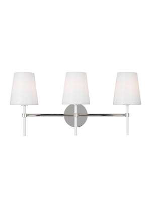 Visual Comfort Studio - KSV1013PNGW - Three Light Vanity - Monroe - Polished Nickel