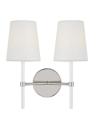 Visual Comfort Studio - KSW1102PNGW - Two Light Wall Sconce - Monroe - Polished Nickel