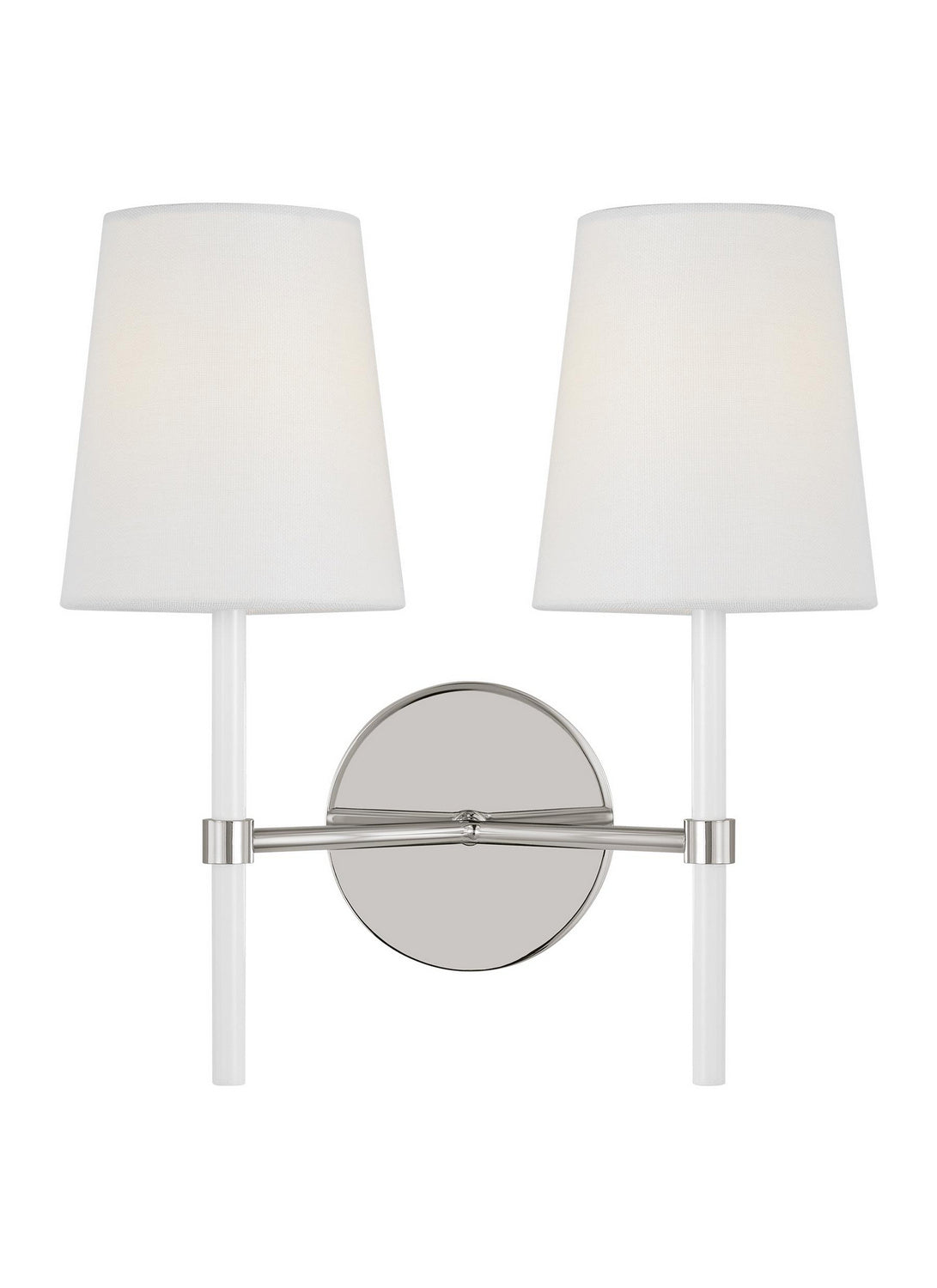 Visual Comfort Studio - KSW1102PNGW - Two Light Wall Sconce - Monroe - Polished Nickel