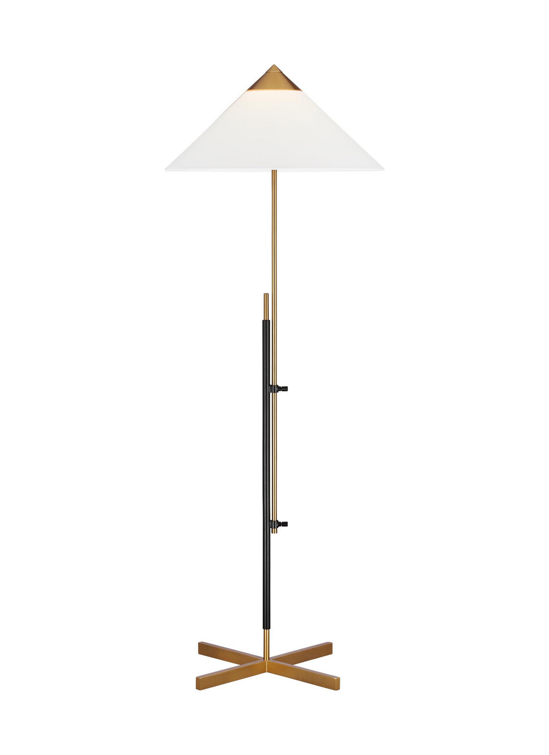 Visual Comfort Studio - KT1291BBSBNZ1 - One Light Floor Lamp - Franklin - Burnished Brass and Deep Bronze