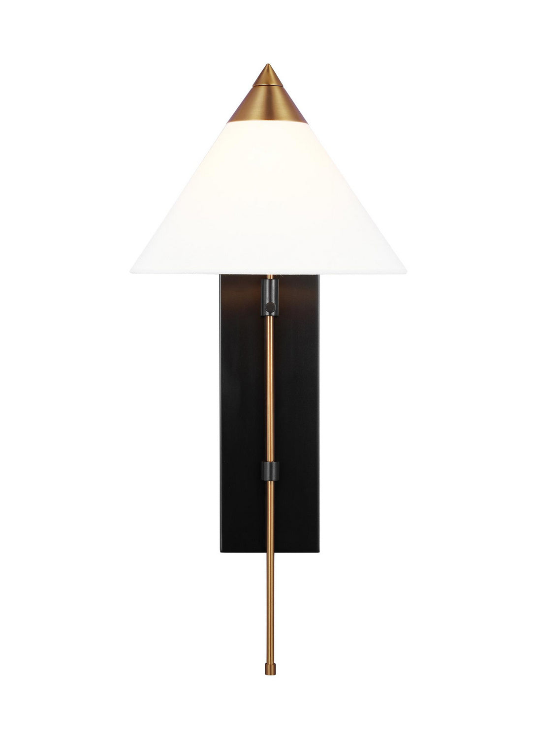 Visual Comfort Studio - KWL1121BBSBNZ - One Light Wall Sconce - Franklin - Burnished Brass and Deep Bronze