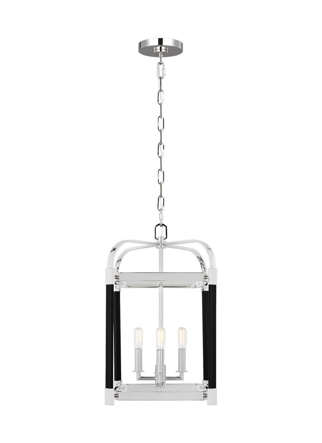 Visual Comfort Studio - LC1134PN - Four Light Lantern - Hadley - Polished Nickel