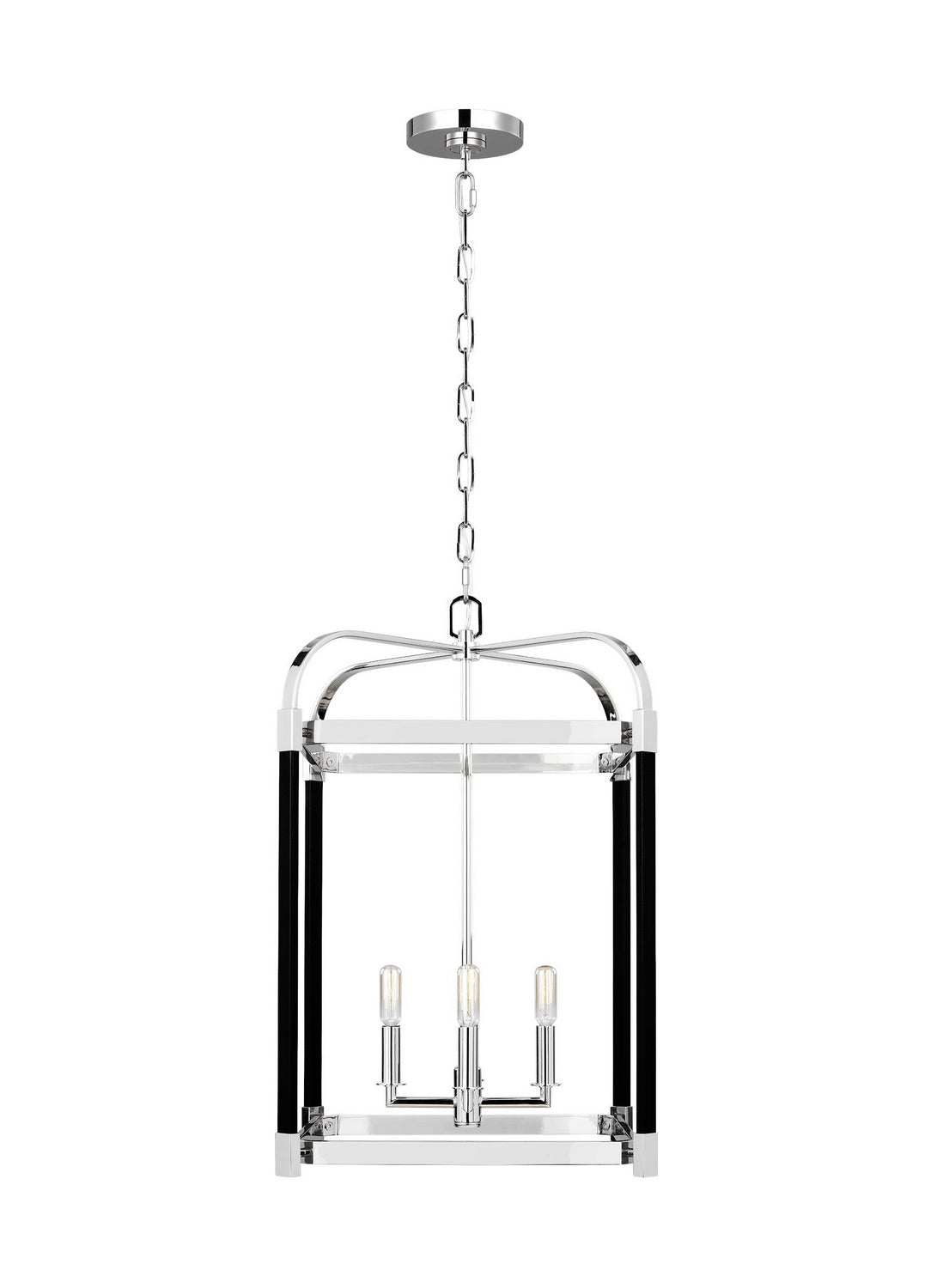 Visual Comfort Studio - LC1144PN - Four Light Lantern - Hadley - Polished Nickel