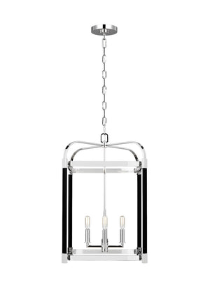 Visual Comfort Studio - LC1144PN - Four Light Lantern - Hadley - Polished Nickel