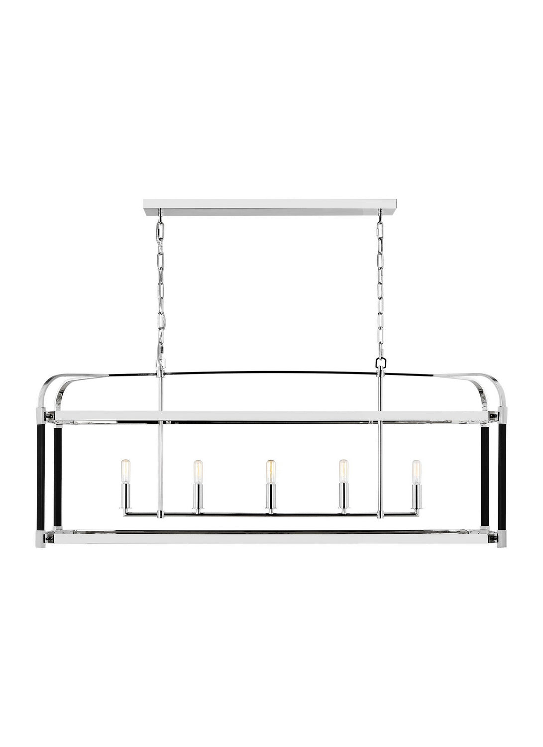 Visual Comfort Studio - LC1165PN - Five Light Chandelier - Hadley - Polished Nickel