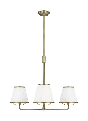 Visual Comfort Studio - LC1173TWB - Three Light Chandelier - Esther - Time Worn Brass