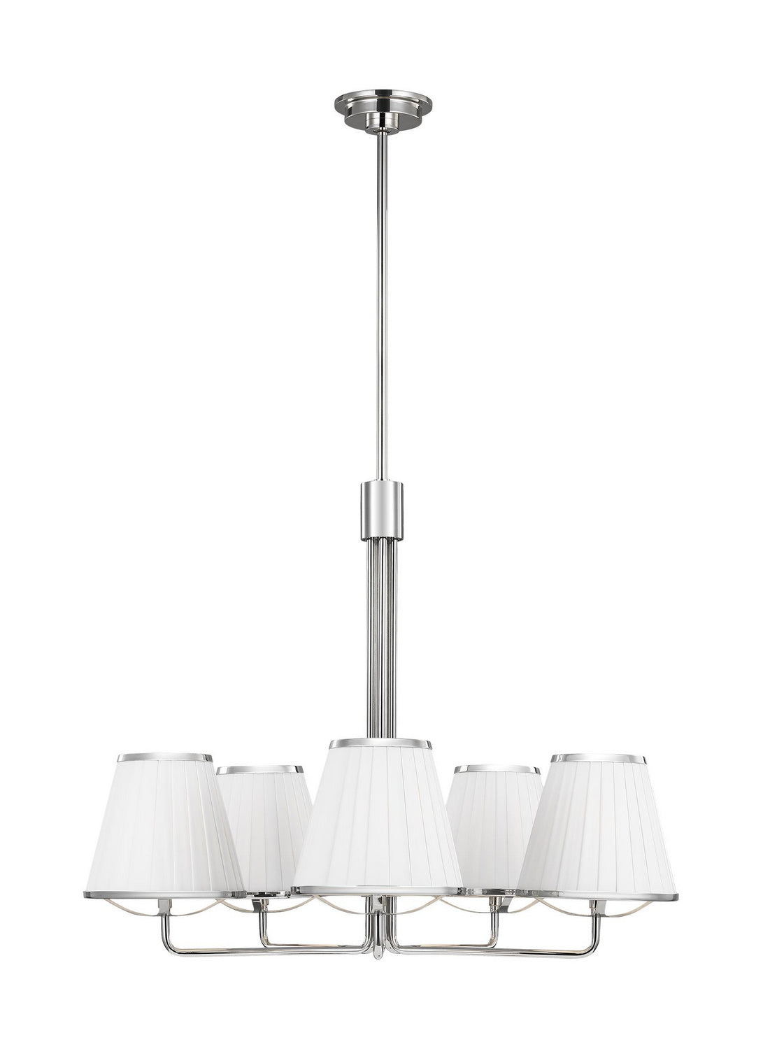 Visual Comfort Studio - LC1185PN - Five Light Chandelier - Esther - Polished Nickel