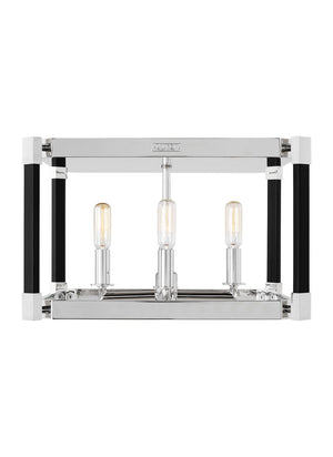 Visual Comfort Studio - LF1034PN - Four Light Flush Mount - Hadley - Polished Nickel