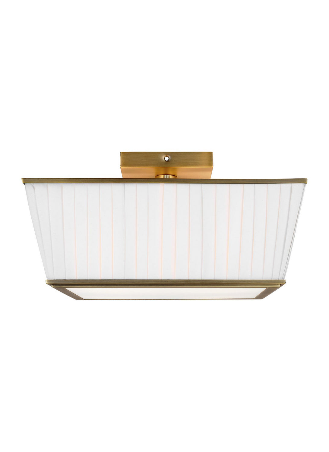 Visual Comfort Studio - LF1044TWB - Four Light Flush Mount - Esther - Time Worn Brass