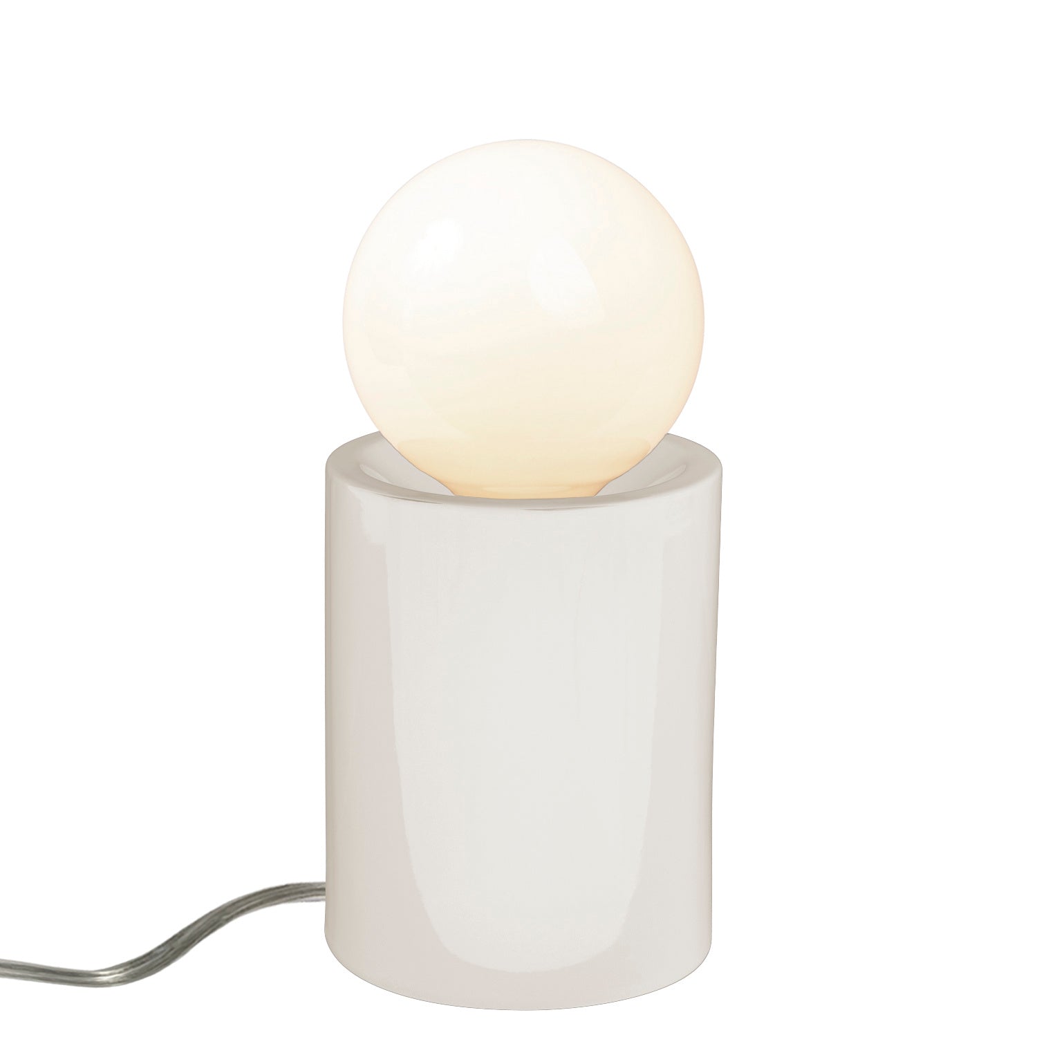 Justice Designs - CER-2460-WHT - One Light Portable - Portable - Gloss White