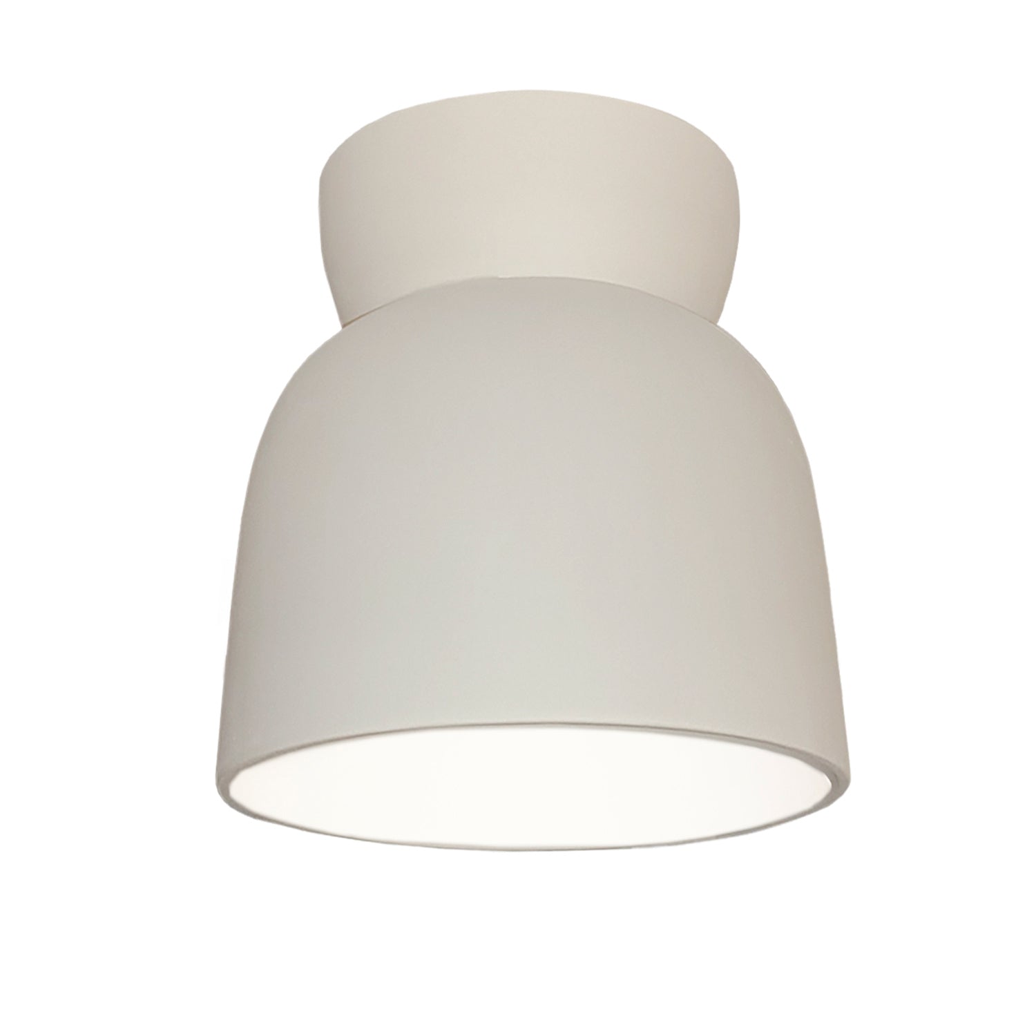 Justice Designs - CER-6190-BIS - One Light Flush-Mount - Radiance Collection - Bisque