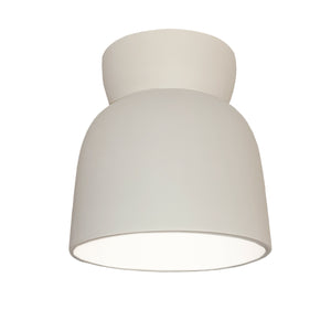 Justice Designs - CER-6190-BIS - One Light Flush-Mount - Radiance Collection - Bisque