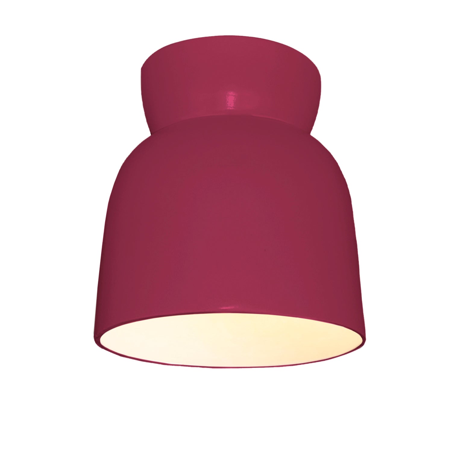 Justice Designs - CER-6190-CRSE - One Light Flush-Mount - Radiance Collection - Cerise