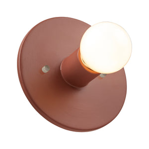 Justice Designs - CER-6270-CLAY - One Light Wall Sconce - Ambiance Collection - Canyon Clay