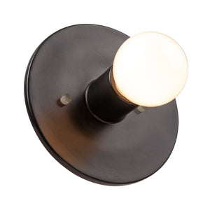 Justice Designs - CER-6280-CRB - One Light Wall Sconce - Ambiance Collection - Carbon - Matte Black