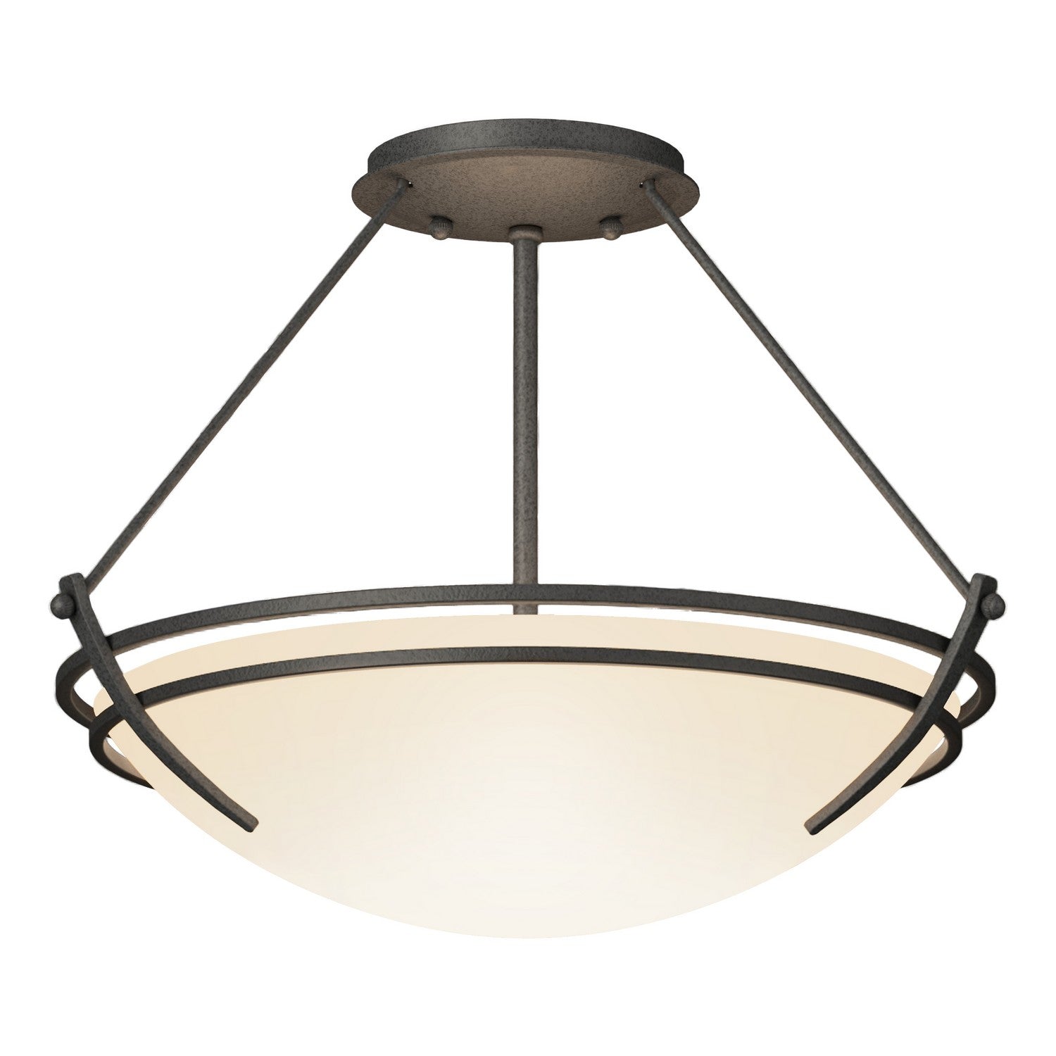 Hubbardton Forge - 124422-SKT-20-GG0047 - Presidio Tryne Semi-Flush - Tryne - Natural Iron
