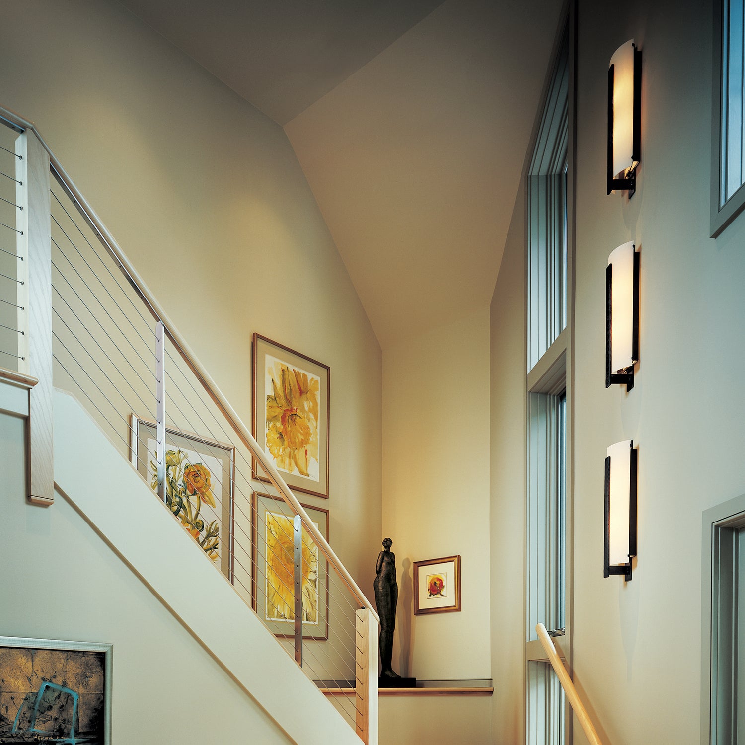 Hubbardton Forge - 206730-SKT-20-BB0401 - Forged Vertical Bar Large Sconce - Vertical Bar - Natural Iron