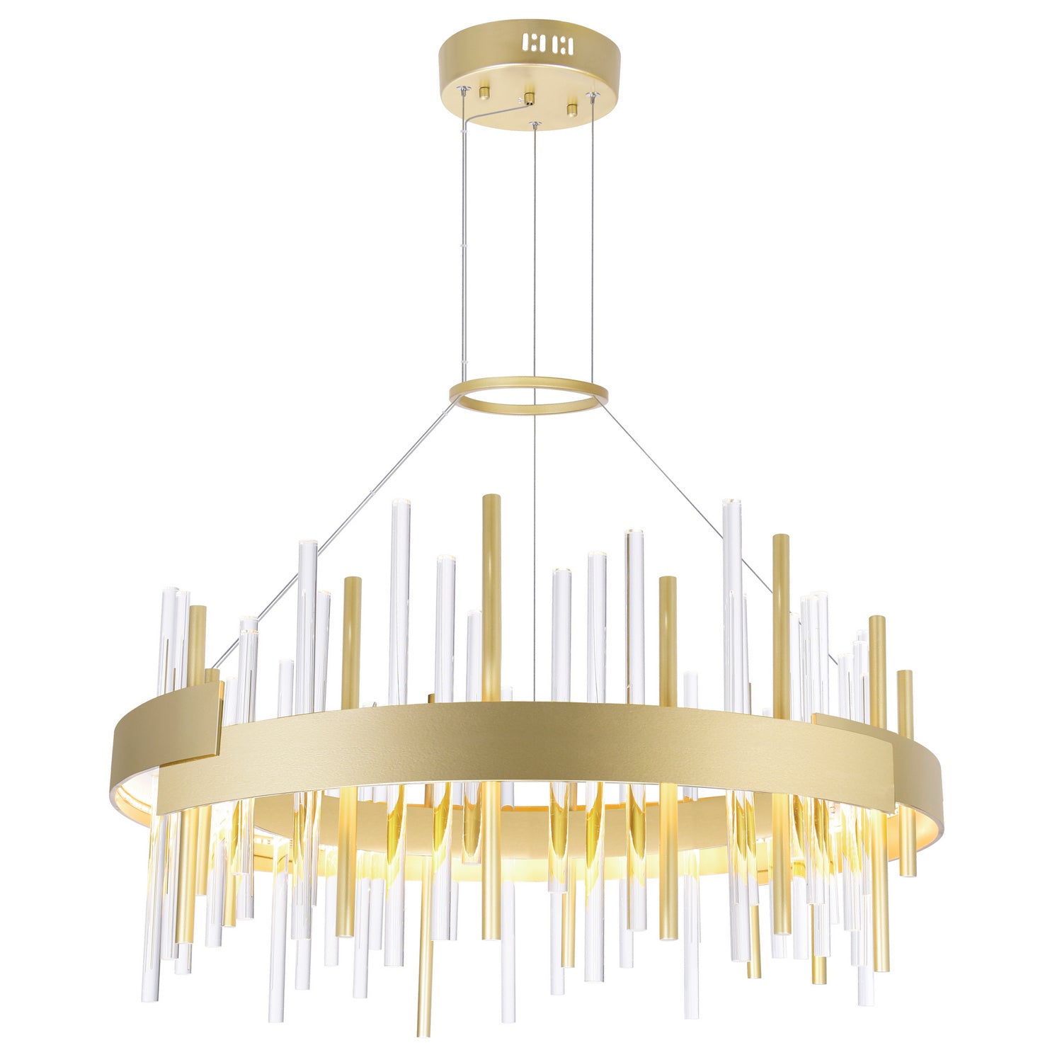 CWI Lighting - 1245P26-602 - LED Chandelier - Millipede - Satin Gold