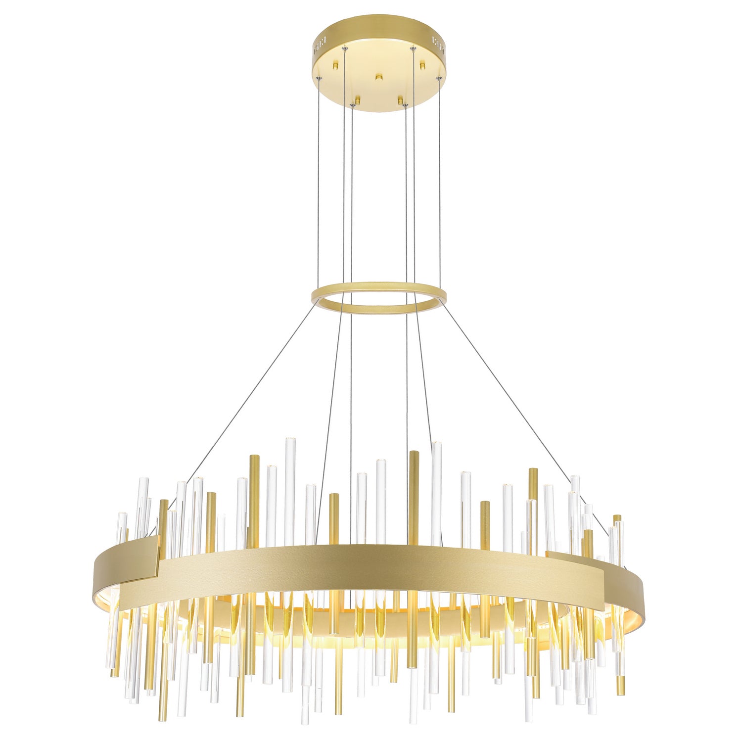 CWI Lighting - 1245P32-602 - LED Chandelier - Millipede - Satin Gold