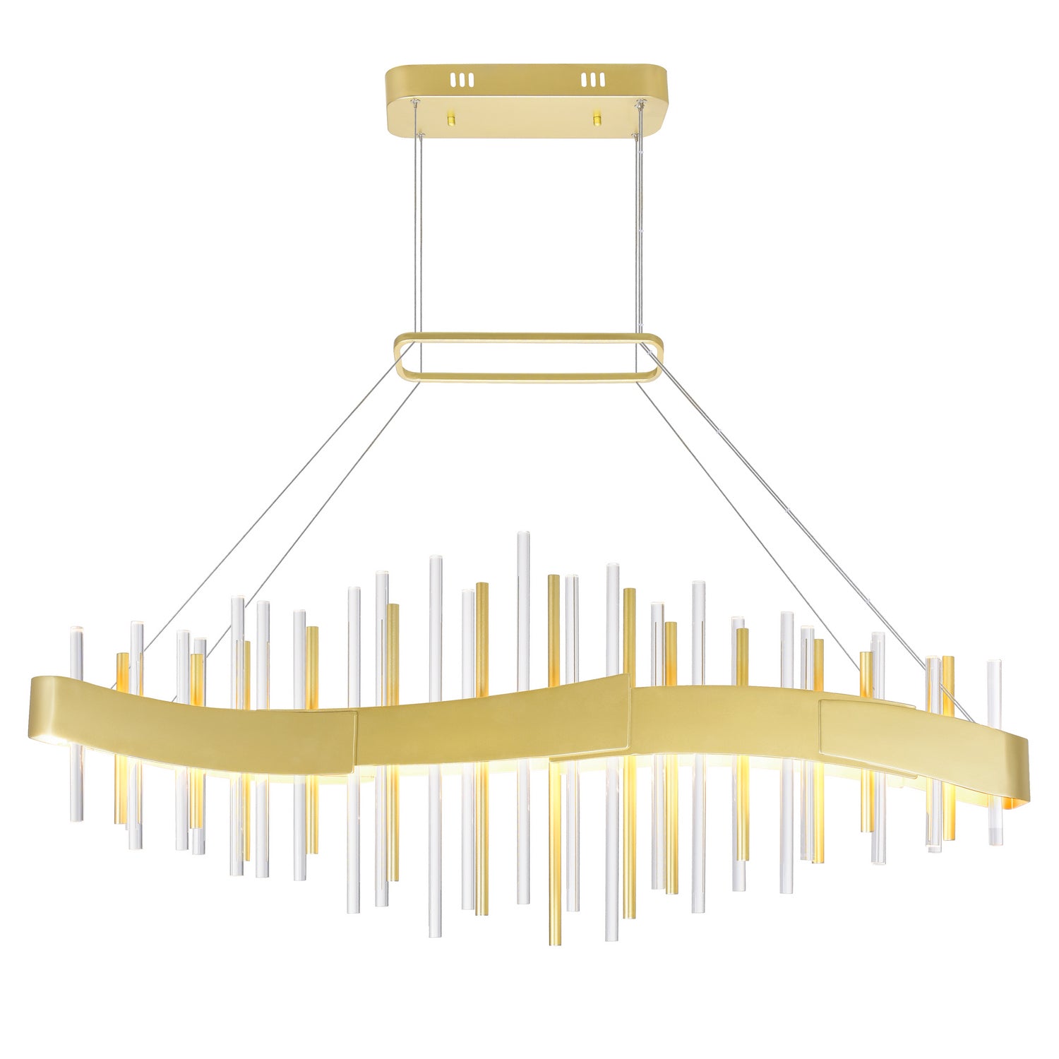 CWI Lighting - 1245P40-602 - LED Chandelier - Millipede - Satin Gold