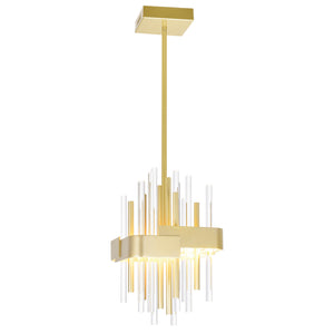 CWI Lighting - 1245P8-602 - LED Mini Pendant - Millipede - Satin Gold