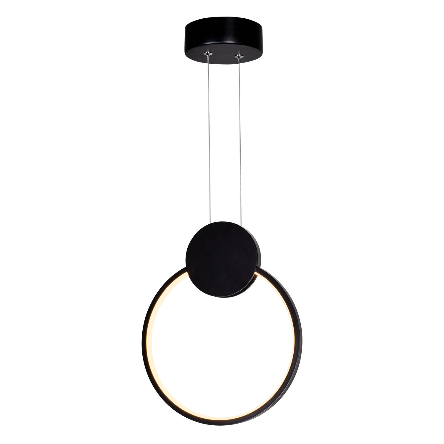 CWI Lighting - 1297P10-1-101 - LED Mini Pendant - Pulley - Black