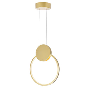 CWI Lighting - 1297P10-1-602 - LED Mini Pendant - Pulley - Satin Gold