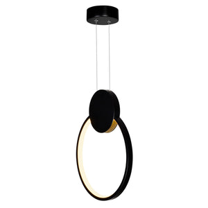 CWI Lighting - 1297P12-1-101 - LED Mini Pendant - Pulley - Black