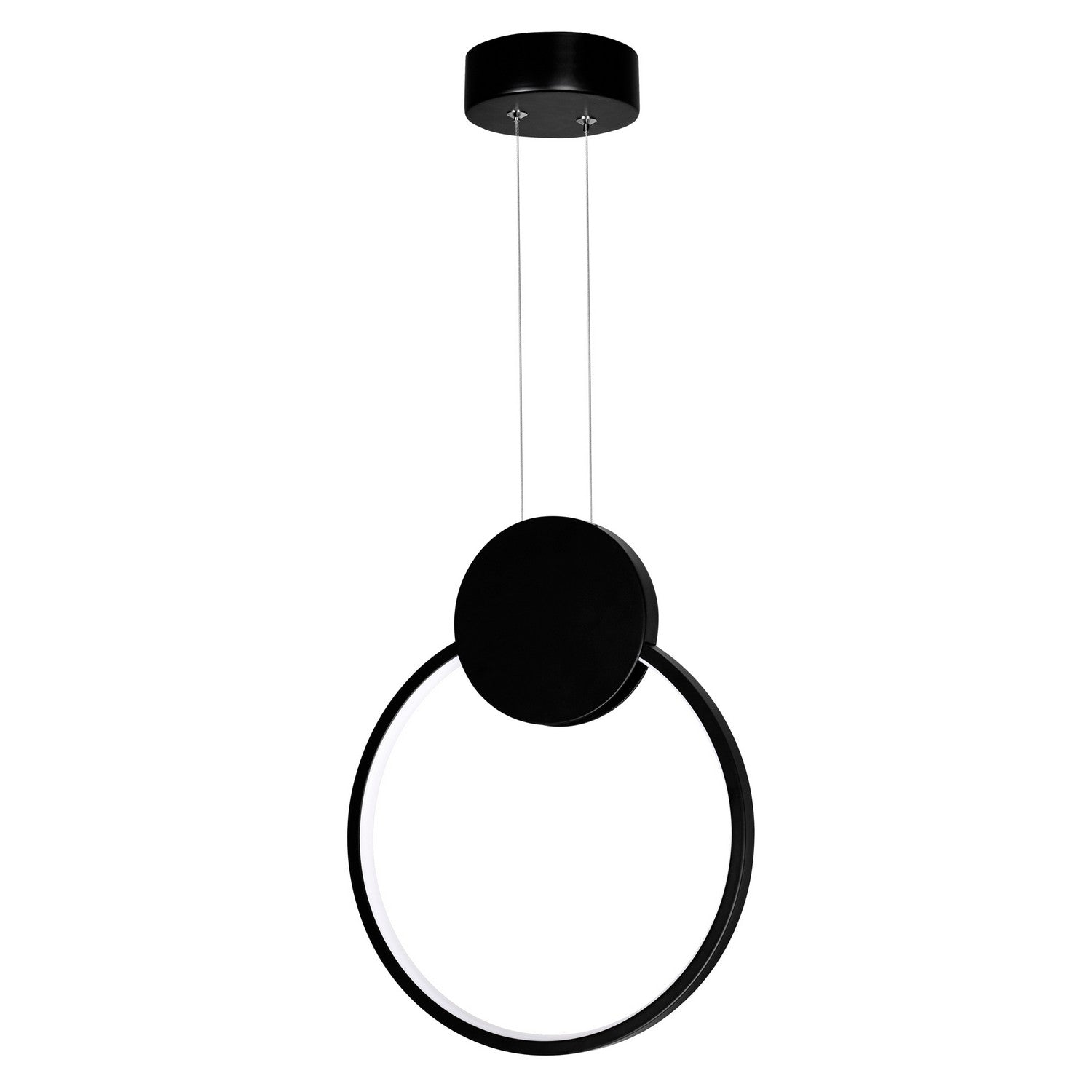 CWI Lighting - 1297P12-1-101 - LED Mini Pendant - Pulley - Black