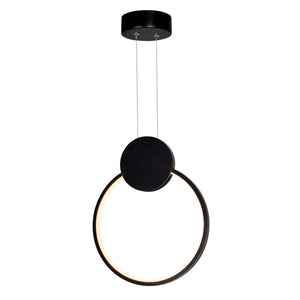 CWI Lighting - 1297P12-1-101 - LED Mini Pendant - Pulley - Black