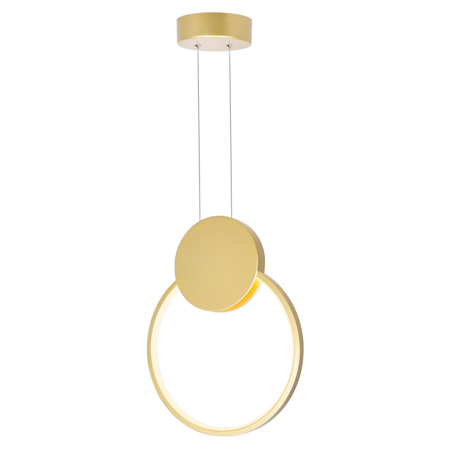 CWI Lighting - 1297P12-1-602 - LED Mini Pendant - Pulley - Satin Gold