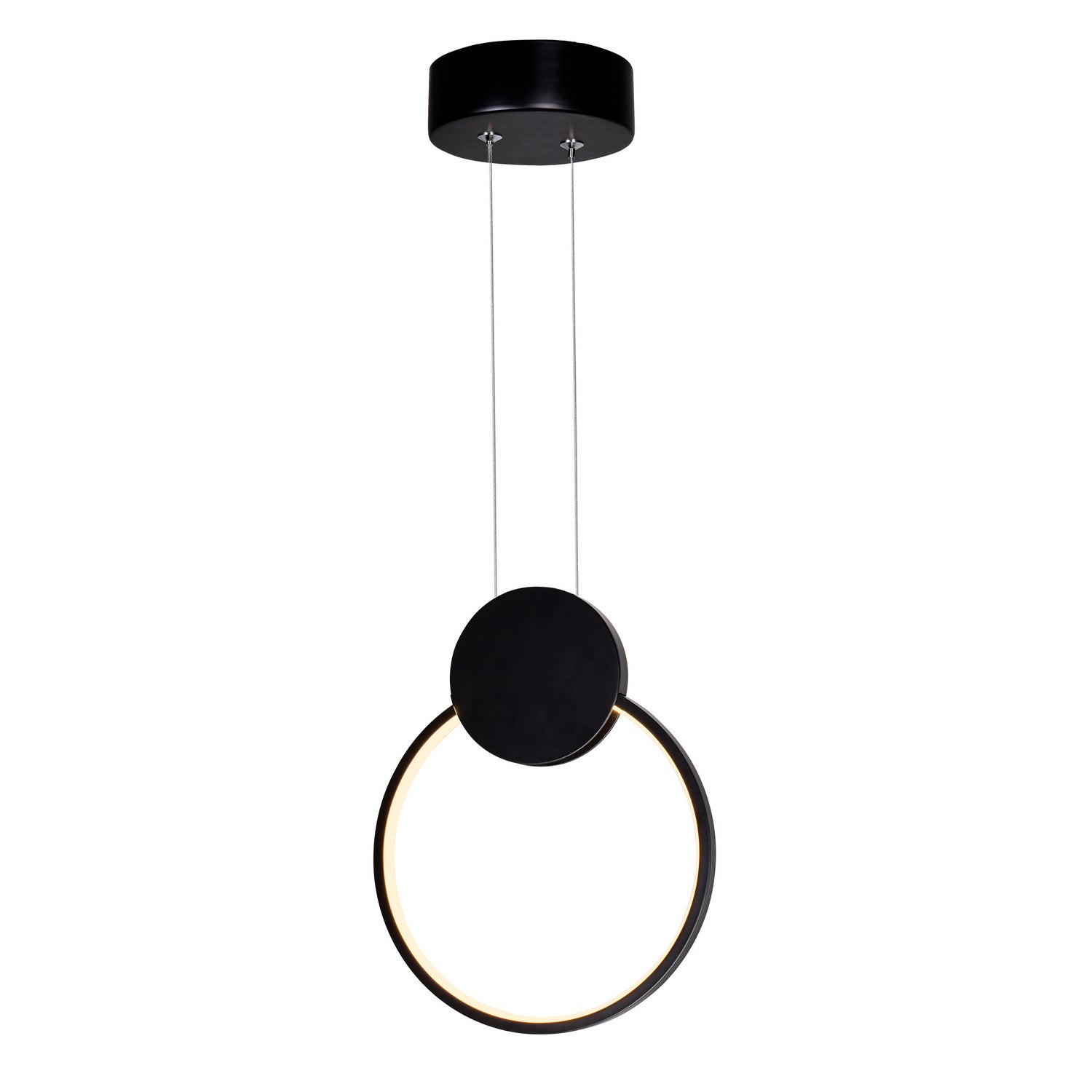 CWI Lighting - 1297P8-1-101 - LED Mini Pendant - Pulley - Black