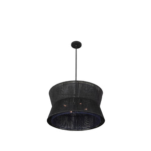 Kalco - 515555MB - Four Light Pendant - Madura - Matte Black