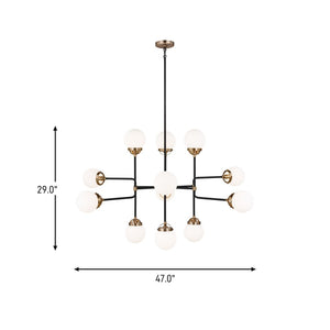 Visual Comfort Studio - 3187912-848 - 12 Light Chandelier - Cafe - Satin Brass