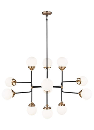 Visual Comfort Studio - 3187912-848 - 12 Light Chandelier - Cafe - Satin Brass