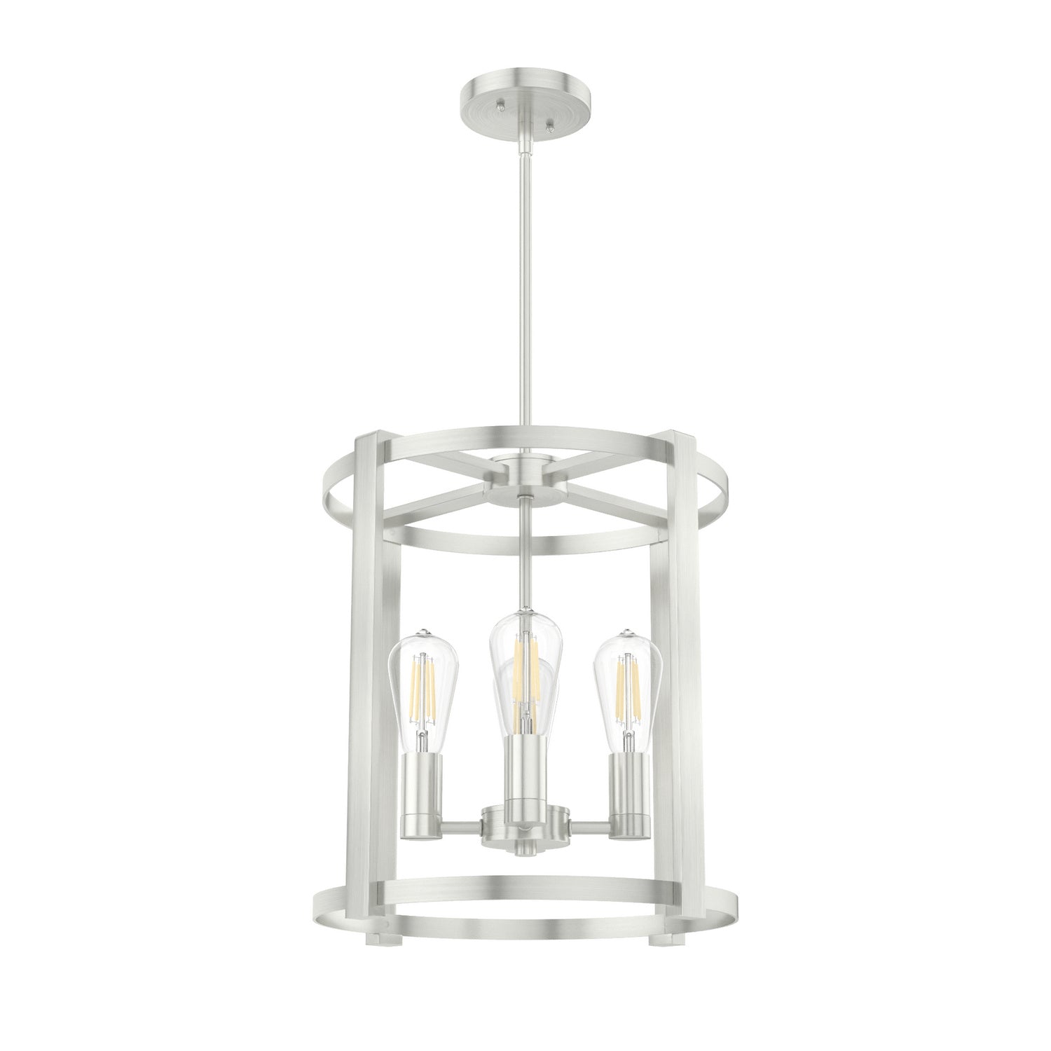 Hunter - 19117 - Four Light Chandelier - Astwood - Brushed Nickel