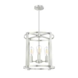 Hunter - 19117 - Four Light Chandelier - Astwood - Brushed Nickel
