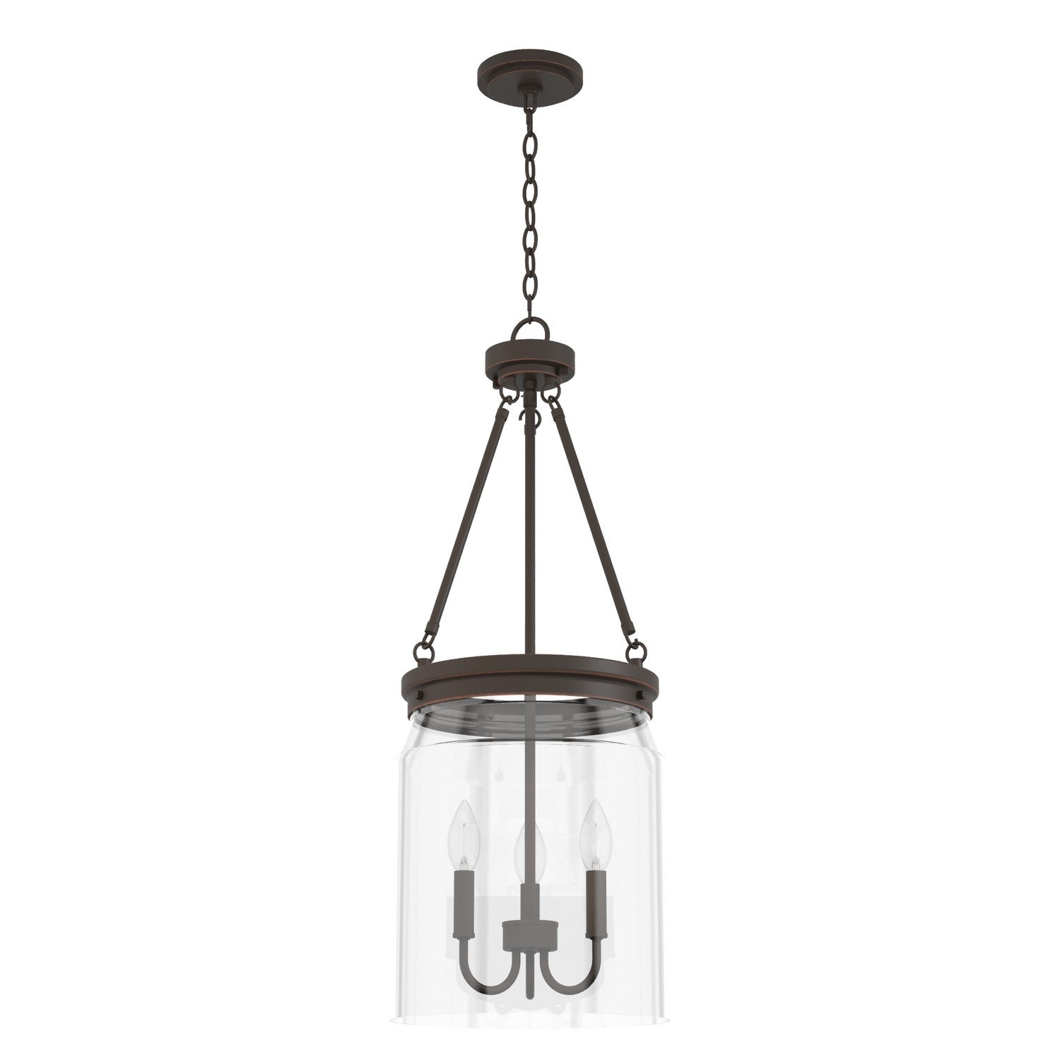 Hunter - 19153 - Three Light Pendant - Devon Park - Onyx Bengal