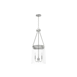 Hunter - 19154 - Three Light Pendant - Devon Park - Brushed Nickel