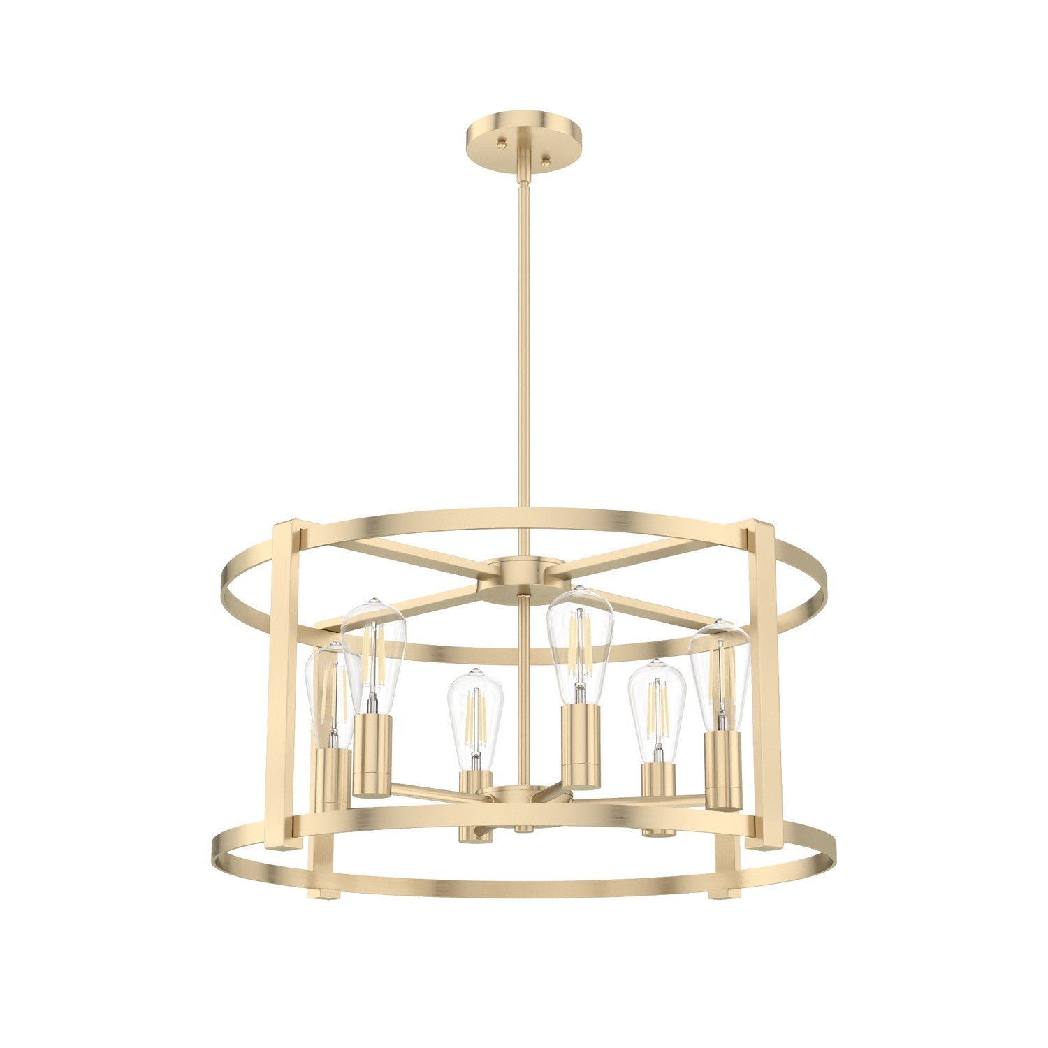 Hunter - 19960 - Six Light Chandelier - Astwood - Alturas Gold